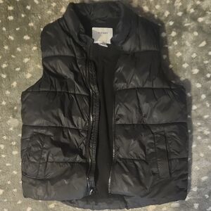 Old Navy Charcoal Puffer Vest- Kids